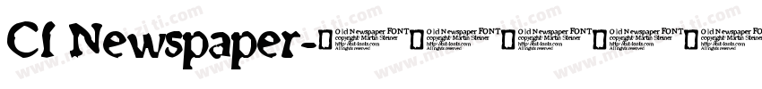 Cf Newspaper字体转换